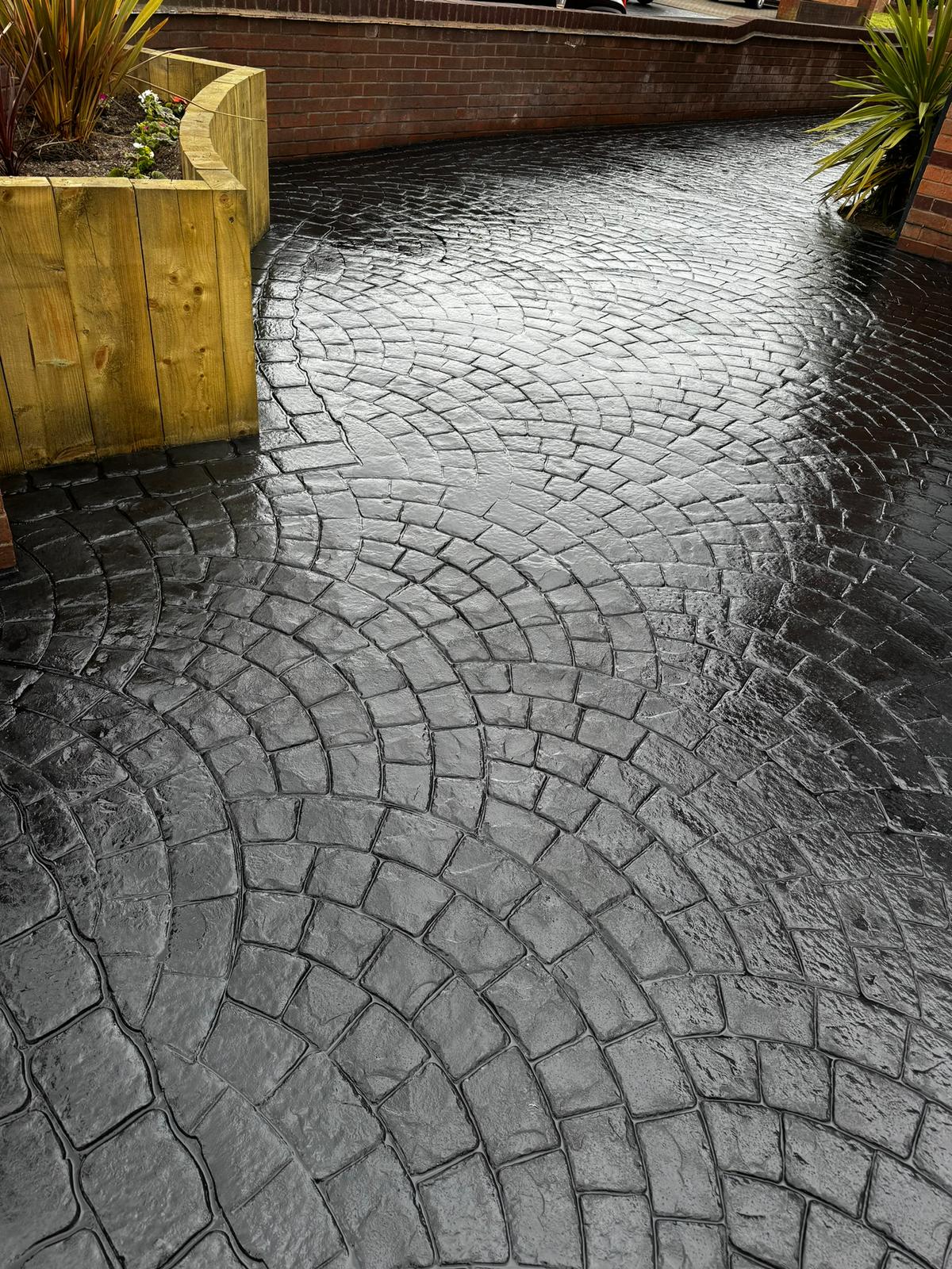 Image showcasing previous concrete imprinting work